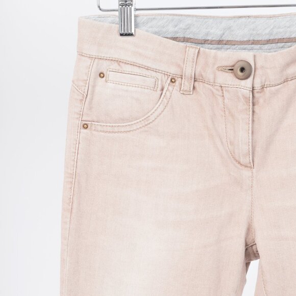 Brunello Cucinelli Light-Brown Washed Stretch-Denim Skinny Jeans - Picture 4 of 13